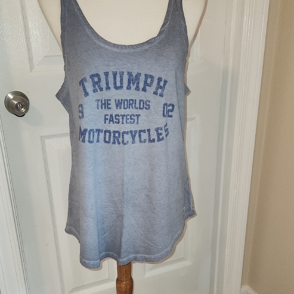 Triumph Gray Sleeveless Relaxed Tank Top